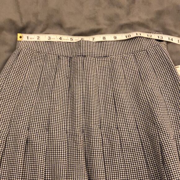 Jay Peters Vintage Pleated Skirt Houndstooth Check Schoolgirl Woman Size 8 - Picture 7 of 8